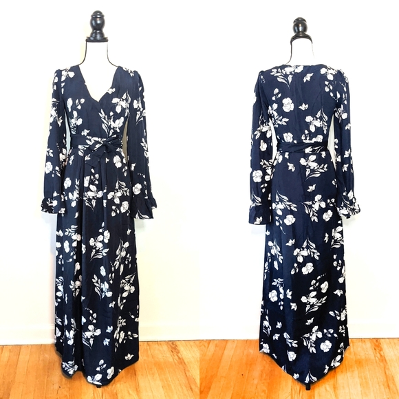 Lucca Couture Dresses & Skirts - NWT Lucca Hailey Belted Wrap Maxi Dress